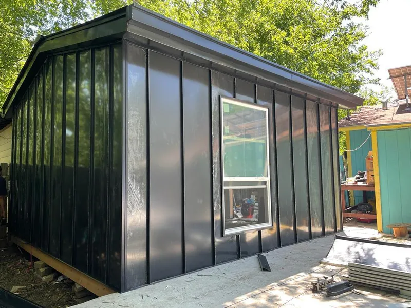 Black standing seam metal wall panels for Metal Roof Installation in Druid Hills